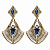 OR310721 TANZANITE Earings RAGNO ART DECO