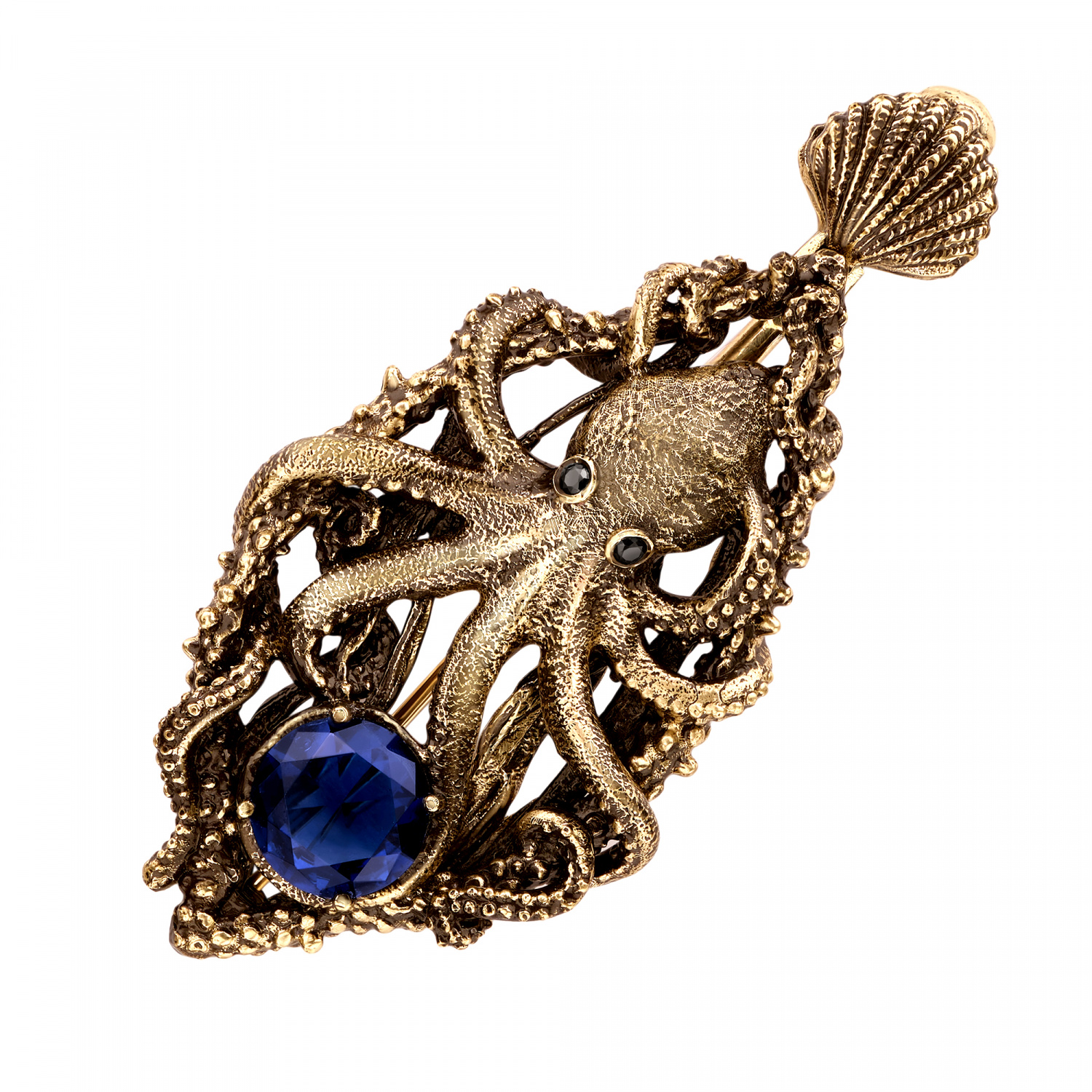 SP2032 BLU Necklace/Broosh SIGNORE DEI MARI