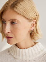 OR3202 Earings пусеты GATTO E TOPO