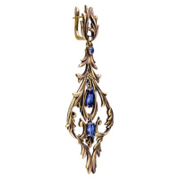 OR1540 TANZANITE Earings LAMPADARI
