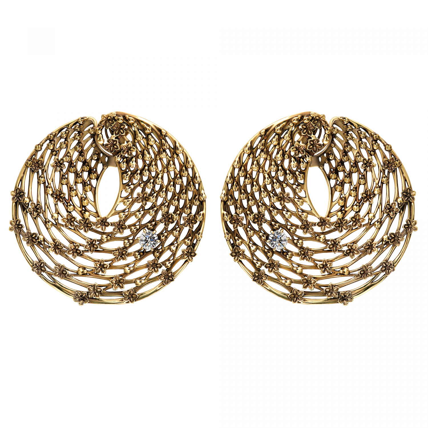 OR6271 Earings VORTICE DI FIORI
