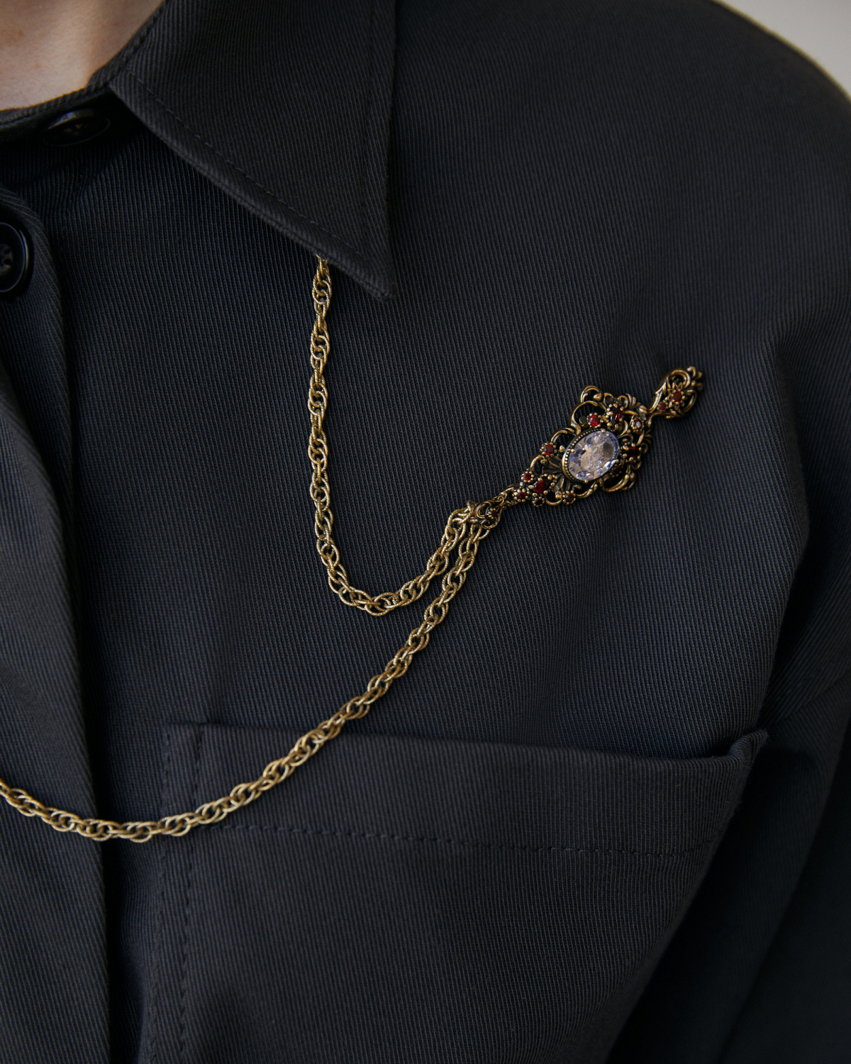 SP5456 CRYSTAL Necklace/Broosh BRILLANTE