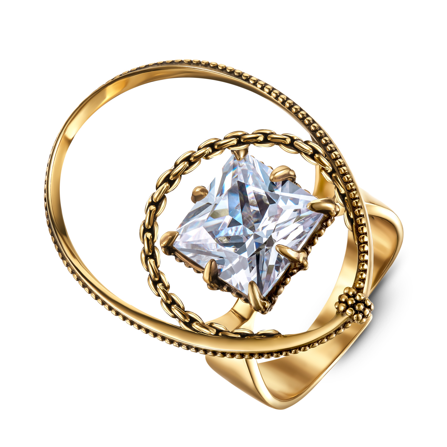 AN5029 CRYSTAL Ring GRANDE ORBITALE