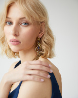 OR1540 TANZANITE Earings LAMPADARI