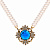SP1854 PERLA BLU Necklace/Broosh ORDINE FIORENTINO