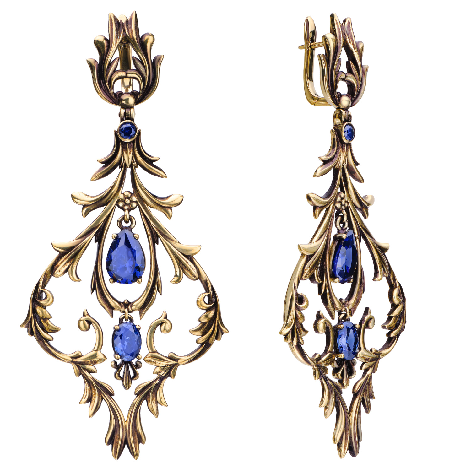 OR1540 TANZANITE Earings LAMPADARI