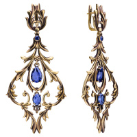 OR1540 TANZANITE Earings LAMPADARI