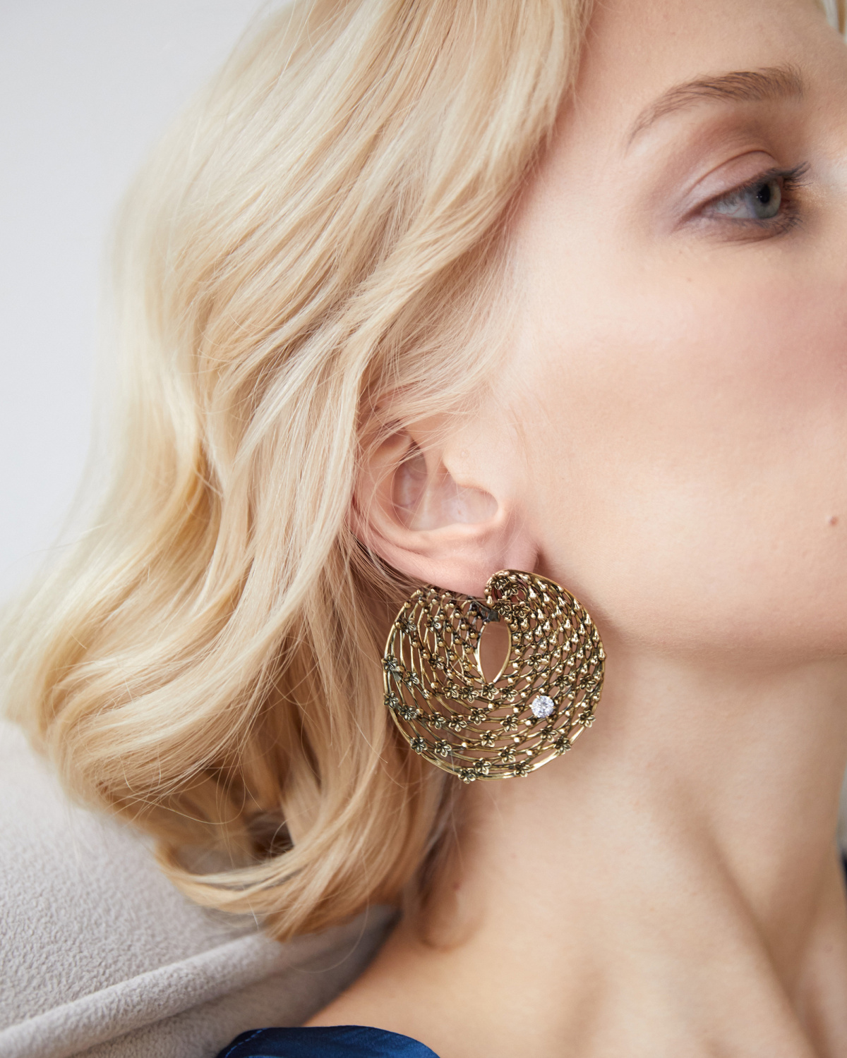 OR6271 Earings VORTICE DI FIORI