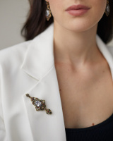 SP5456 CRYSTAL Necklace/Broosh BRILLANTE