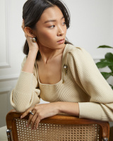 SP2907 PEARL Broosh feather with pearls