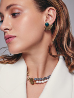 OR2809 VERDE Earings VENTAGLIO