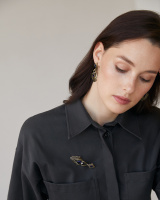 SP310721 TANZANITE Broosh/Necklace RAGNO ART DECO