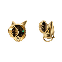 OR3202 Earings пусеты GATTO E TOPO