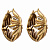 OR1848 CRYSTAL Earings Flora del congo