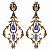 OR1540 TANZANITE Earings LAMPADARI