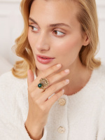 AN2809 VERDE Ring VENTAGLIO