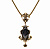 СO190520 NERO  Necklace BAROCCO 
