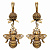 OR2004 CRYSTAL Earings Bumblebee sul trifoglio