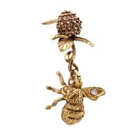 OR2104 CRYSTAL Earings пусеты Bumblebee sul trifoglio
