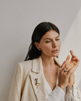 CO1702 PEARL Broosh/Necklace Rana di loto